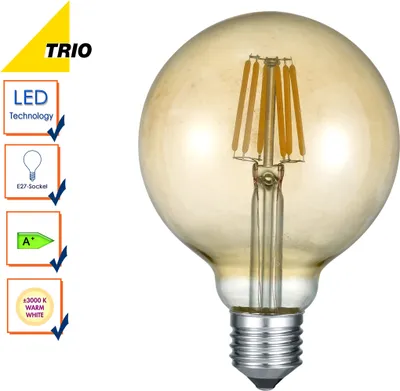 Zdjęcie produktu dla FILAMENT-LED E27, 6 W, 420 lumenów, 2700 kelwinów, ciepła biel