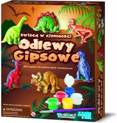 Zdjęcie produktu dla Warsztaty kreatywne Modeluj i maluj - Dinozaur świecący w ciemności