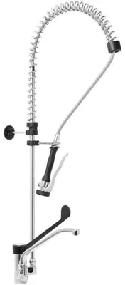 Immagine prodotto di Rubinetto da cucina con beccuccio estraibile - 25 cm - Tubo flessibile da 100 cm - Acciaio inossidabile e ottone
