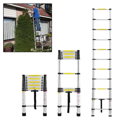 Productafbeelding van 3.2M Telescopische Ladder van Aluminium, 11 Treden