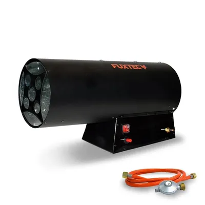 Immagine prodotto di 30kW FUXTEC GH33 generatore d'aria calda a gas - compatto e pratico - ideale per magazzini e officine
Involucro verniciato a polvere nero opaco
Maniglia di trasporto integrata
30kW di potenza termica con 1000 m³/h di portata d'aria calda
Protezione contro la mancanza di fiamma
Protezione contro il surriscaldamento
Rilevamento delle interruzioni di corrente
Valvola riduttrice di pressione d