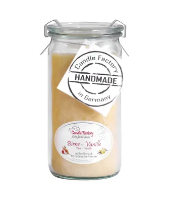 Produktbild von Candle Factory Mini Jumbo Birne-Vanille Duftkerze Dekokerze 307108