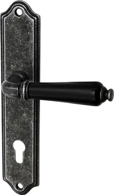 Produktbild von Türbeschlag IRON LS PZ Alt Grau Türdrücker Türklinke Türgriffe Türbeschläge