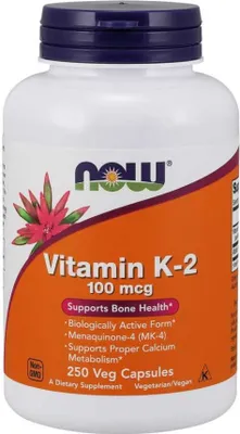Productafbeelding van NOW Foods Dietary supplements Witamina K2 MK4 100 Mcg I Lucerna, BI3830