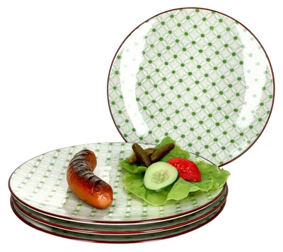 Zdjęcie produktu dla Lime Rio 4-częściowy zestaw talerzy obiadowych Green decor talerz obiadowy Ø 26,5 cm Ritzenhoff