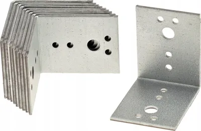 Produktbild von Winkelverbinder FEINZ 60x60x40 mm - 100 Stück - Robuste Konstruktion - Ideal für Holzarbeiten
