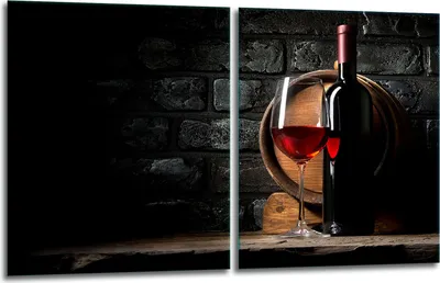Produktbild von Herdabdeckplatten 2x40x52 Glaskeramikkochfeld 2-Teilig Glas Spritzschutz Wein