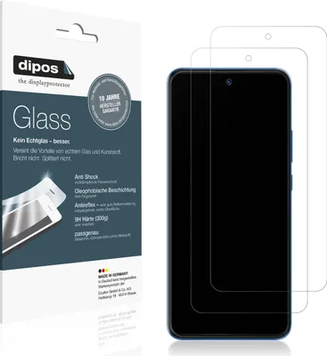 Produktbild von 2x Schutzfolie für Omix X400 matt - Anti-Shock 9H Folie dipos Glass Kunststoffglas