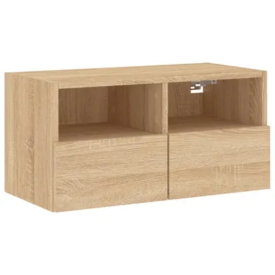 Obrázok produktu pre vidaXL TV nástenná skrinka Sonoma dub 60x30x30 cm materiál na báze dreva