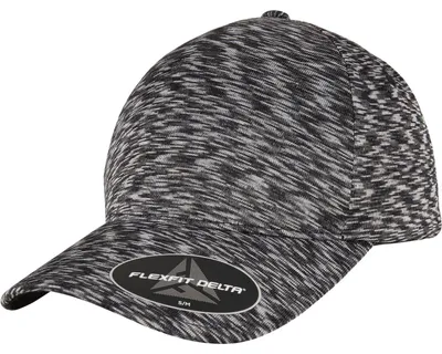 Produktbild von FLEXFIT 280 | Flexfit Delta Unipanel Cap, Ohne Verschluss - Farbe: Melange Black - Größe: S/M