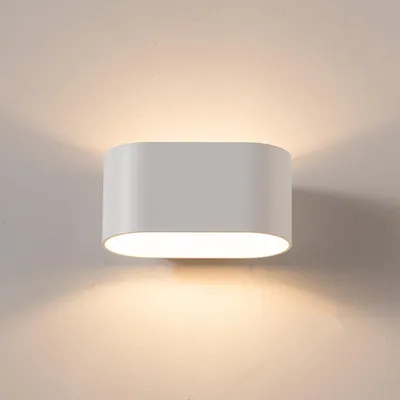 Immagine prodotto di Applique per interni in alluminio bianco con uplight e downlight, attacco G9 (lampadina non inclusa)