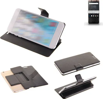 Produktbild von K-S-Trade Schutzhülle kompatibel mit Blackberry KEYone Bronze Edition Schutzhülle Flip Cover Klapphülle Wallet Case Slim Handyhülle bookstyle
