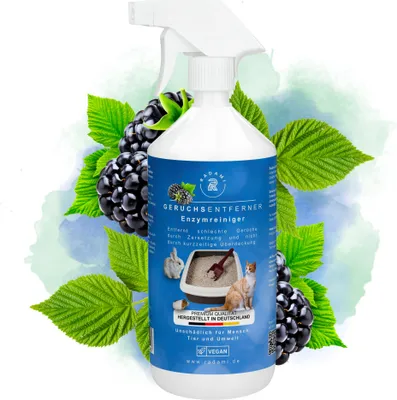 Produktbild von 1L Tier Geruchsentferner gegen Katzenurin und Tiergerüche Enzymreiniger Beere