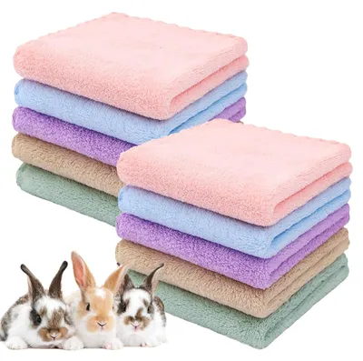 Productafbeelding van Elzusha - Set van 10 Fleece Dekens voor Cavia's en Kleine Huisdieren