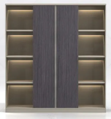 Immagine prodotto di Scrivania angolare di design con schedario Mobili per ufficio Arredi perdirezionali 2 pezzi