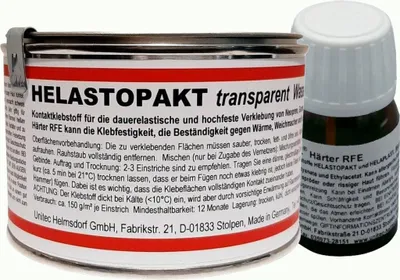Produktbild von HELASTOPAKT Wassersportklebstoff Dose Deckpad SUP Kleber ELASTOSAL Härter RFE - Menge: 300g + 10g HÄRTER