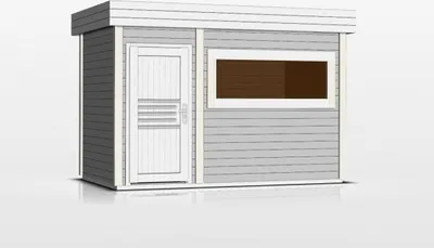 Immagine prodotto di MAGNOLIA Cabina sauna esterna a 6 posti 353,8x203,8 x H.259 cm MDLT Farbe: Grau,