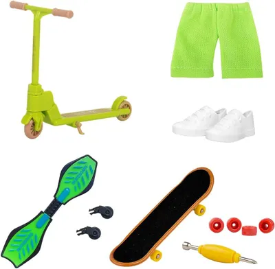 Imagen del producto de Kit de mini tabla de skate, que incluye herramientas de reparación y accesorios, color rosa, ideal para actividades creativas