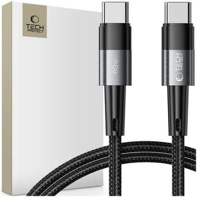Obrázok produktu pre Tech-Protect 5906203699469, 1 m, USB C, USB C, 0,48 Gbit/s, Šedá