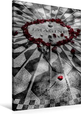 Produktbild von Calvendo  Textil-Leinwand 60 cm x 90 cm hoch New York Strawberry Fields, Buchspies Carina; 7283346