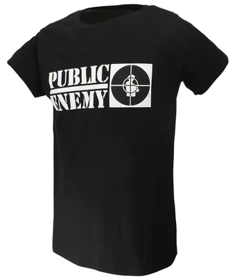 Produktbild von Public Enemy Crosshairs Logo T-Shirt – Offizielles Merchandise - M