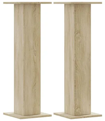 Immagine prodotto di vidaXL Supporto per piante 2 pezzi rovere Sonoma 30x30x95 cm Materiale a base di legno