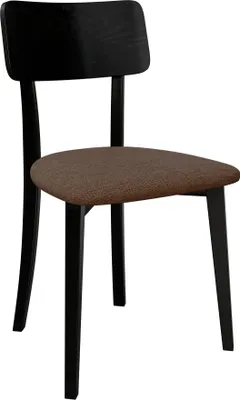 Produktbild von MIRJAN24 Stuhl Hugo New VI, Esszimmerstuhl aus Buchenholz, 47x48x86 cm (Holzfarbe: Schwarz, Stofffarbe: Soro 28)