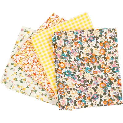 Produktbild von Creativ Company 441830, Baumwolle, Gelb, Muster, 4 Stück(e), , 100 g
