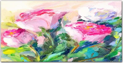 Produktbild von Coloray Bild aus Acryl 140 cm x 70 cm - Wanddekoration Wohnzimmer Bild auf Acrylglas Gehärtetes Acryl Dekoration Küche - Malerei Blumen
