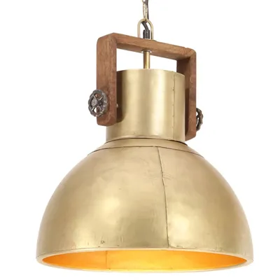 Produktbild von The Living Store Hängelampe Industriestil 25 W Messing Rund 40 cm E27