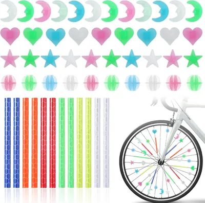 Zdjęcie produktu dla Kolorowe odblaski do szprych rowerowych dla dzieci, odblaski do rowerów, odblaski do szprych dla dzieci
