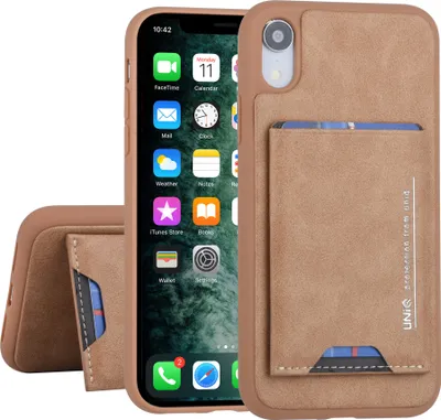 Immagine prodotto di UNIQ Accessory Apple iPhone XR Brown Custodia posteriore - Portacarte