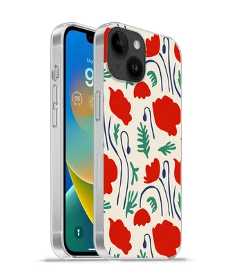 Produktbild von MuchoWow® Handyhülle Schutzhülle Hülle für Apple iPhone 14 - Softcase Blumen - Rose - Muster Silikon Softcase Handy Hülle - Mobiltelefonhülle