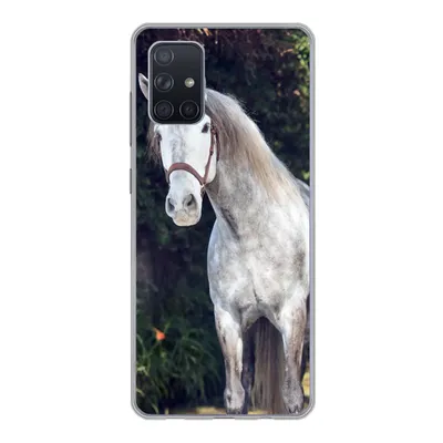Produktbild von MuchoWow® Handyhülle Schutzhülle Hülle für Samsung Galaxy A51 5G Pferd - Halfter - Natur Silikon Softcase Handy Hülle - Abbildung