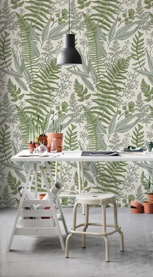 Produktbild von Coloray Fototapete 290x290 cm Latextapete Magicstick - Ferns beige.