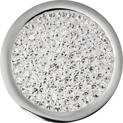 Produktbild von Amello Coinsschmuck weiß 25 mm Einleger Zirkonia Edelstahl Coin Damen ESC350W