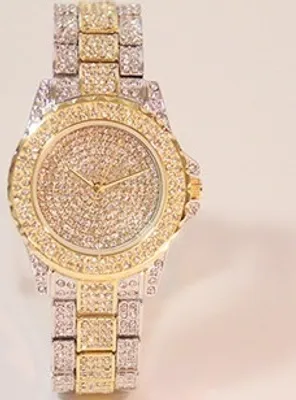 Image de Montre RO-2907 Doré/Argenté - Élégance et Brillance KP2907