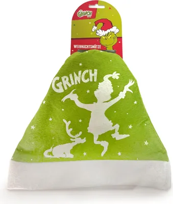 Produktbild von The Grinch Weihnachtsmützen im 6er Pack – festliches Weihnachtsset