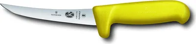Produktbild von Fibrox, Ausbeinmesser, 12cm, gerade, Safety Grip,flexibel,gelb