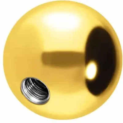 Produktbild von Titan Schraubkugel Gold Gewinde: 1,2mm | Kugelgröße: 3,5mm
