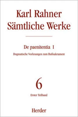 Image de Sämtliche Werke 06/1. De paenitentia