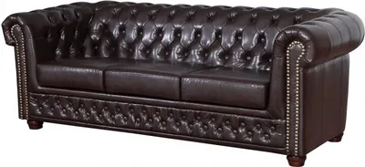 Produktbild von Chesterfield 3-Sitzer Sofa in Leder Look