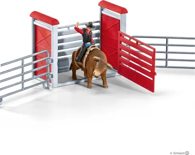 Produktbild von Schleich® 41419 Schleich® Farm World 41419 Bull Riding mit Cowboy Set