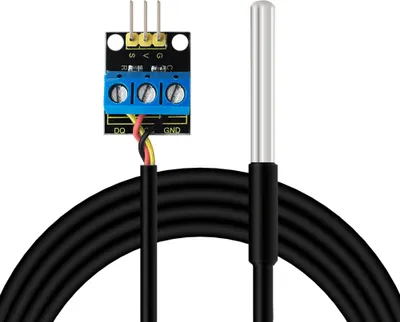 Produktbild von Keyestudio DS18B20 Temperature Sensor 1m Waterproof Tube with Connect Module