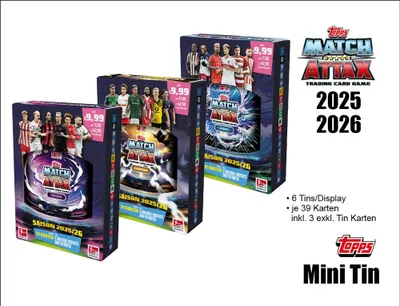 Produktbild von Topps Match Attax Bundesliga 2025/26 -  1 Mini Tin Box (zufällige Auswahl)