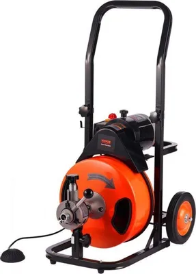 Image de Déboucheur électrique 220 V en acier avec roues