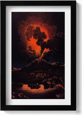 Produktbild von Illustration im japanischen Stil– Wandbild mit Rahmen – Gerahmtes Bild  – Wanddekoration – 20x30 cm – Schwarz