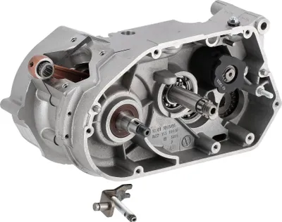 Zdjęcie produktu dla Silnik kadluba M500- ze sportowa skrzynia biegów 5-biegowy krótki (23:32), wkladka Ø 46mm, srebrny metalik - Simson S51, KR51/2 Schwalbe, SR50