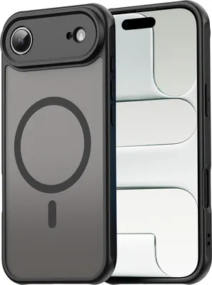 Zdjęcie produktu dla Etui magnetyczne na iPhone Air Etui ochronne Magsafe Odporna na wstrząsy ramka TPU z silnym pierścieniem magnetycznym, czarna