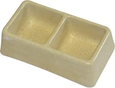 Produktbild von doppelschüssel quadratisch 165x90x50mm (klein) Beton (50)